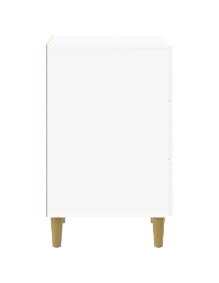 Armadio da Notte con cassetto Bianco Lucido 43 x 41 x 66,5 cm