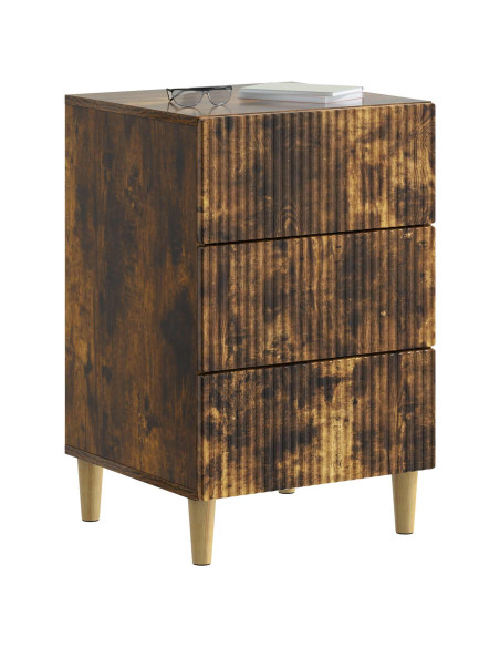 Armadio da Notte con cassetto Rovere Fumo 43 x 41 x 66,5 cm