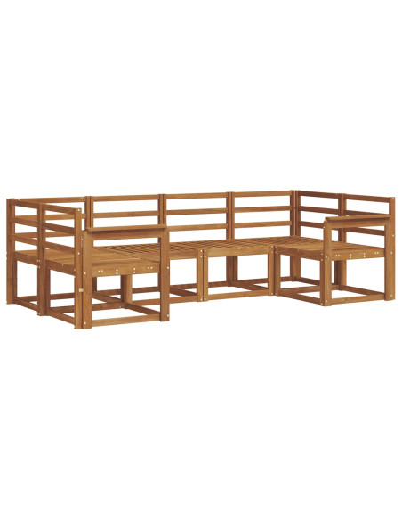 Set di divani da esterno 6 pcs Naturale