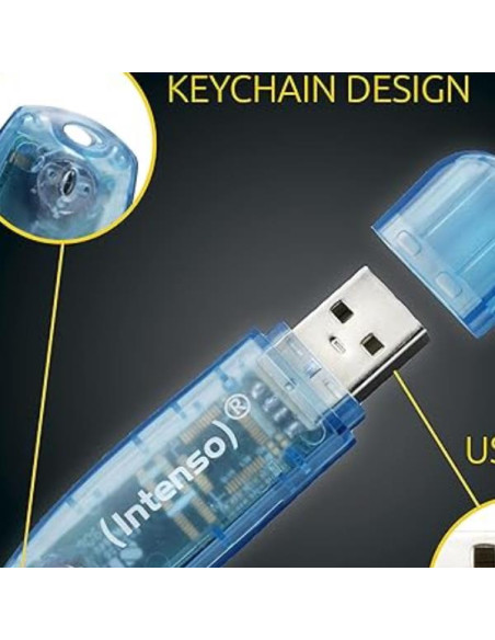 RAINBOW LINE USB BLUE 4 GB