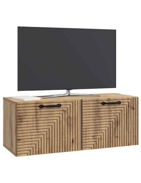 Mobile Porta TV da Muro Rovere Artigianale 78,5 x 31 x 30 cm