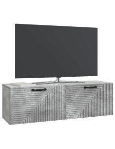 Mobile Porta TV da Muro Grigio Cemento 98 x 31 x 30 cm 2