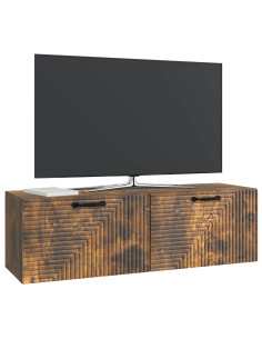 Mobile Porta TV da Muro Rovere Fumo 98 x 31 x 30 cm 2