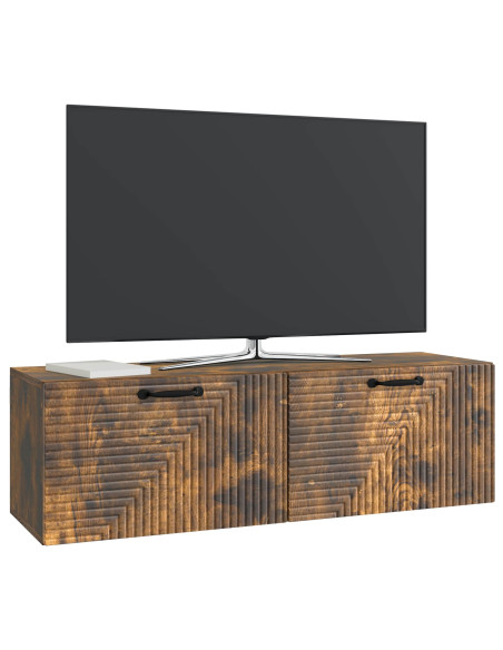 Mobile Porta TV da Muro Rovere Fumo 98 x 31 x 30 cm