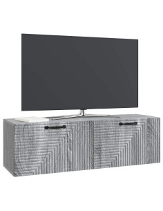 Mobile Porta TV da Muro Grigio Sonoma 98 x 31 x 30 cm 2