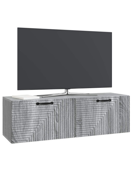 Mobile Porta TV da Muro Grigio Sonoma 98 x 31 x 30 cm