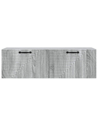 Mobile Porta TV da Muro Grigio Sonoma 98 x 31 x 30 cm