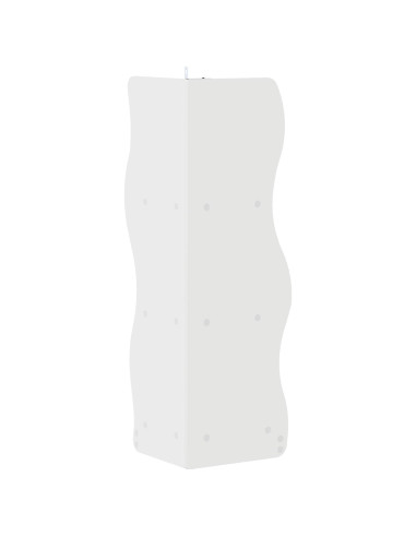Mensola angolare con lo scaffale Bianco Lucido 34 x 33 x 102 cm