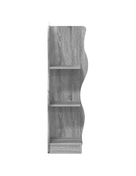 Mensola angolare con lo scaffale Grigio Sonoma 34 x 33 x 102 cm