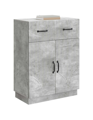 Credenza Grigio Cemento 66 x 34,5 x 87 cm Legno ingegnerizzato