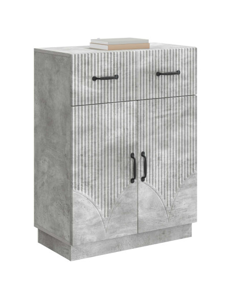 Credenza Grigio Cemento 66 x 34,5 x 87 cm Legno ingegnerizzato
