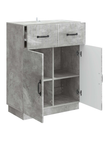 Credenza Grigio Cemento 66 x 34,5 x 87 cm Legno ingegnerizzato