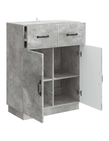 Credenza Grigio Cemento 66 x 34,5 x 87 cm Legno ingegnerizzato