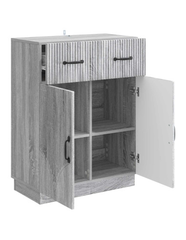 Credenza Grigio Sonoma 66 x 34,5 x 87 cm Legno ingegnerizzato