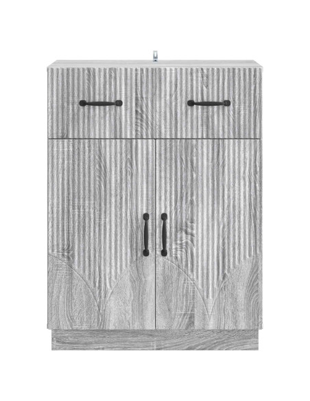 Credenza Grigio Sonoma 66 x 34,5 x 87 cm Legno ingegnerizzato