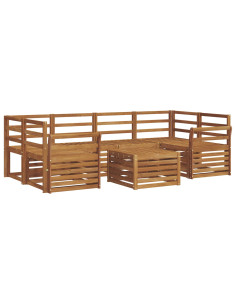 Set divani Naturale Legno di Acacia Massello 2