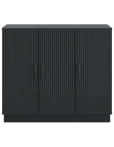 Credenza Nero 89 x 34,5 x 77 cm Legno ingegnerizzato