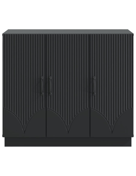 Credenza Nero 89 x 34,5 x 77 cm Legno ingegnerizzato