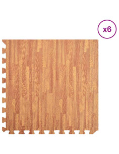 Tappetini per esercizi a puzzle 12 pcs Marrone 4,32 ㎡ 2