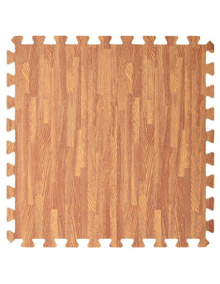 Tappetini per esercizi a puzzle 12 pcs Marrone 4,32 ㎡