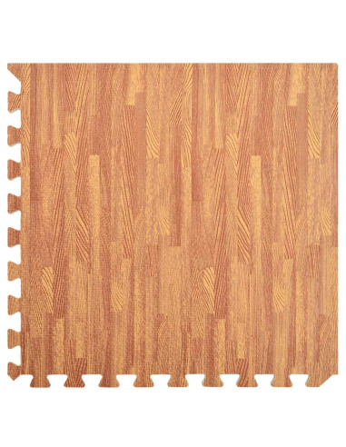 Tappetini per esercizi a puzzle 12 pcs Marrone 4,32 ㎡