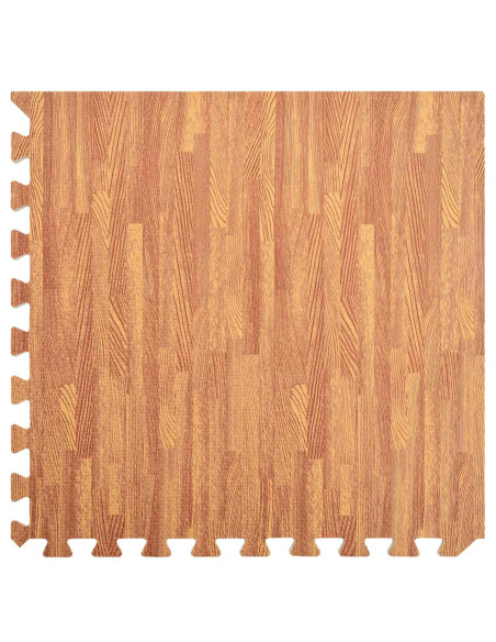 Tappetini per esercizi a puzzle 12 pcs Marrone 4,32 ㎡