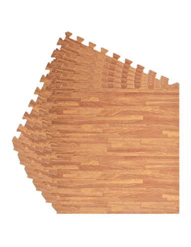 Tappetini per esercizi a puzzle 12 pcs Marrone 4,32 ㎡