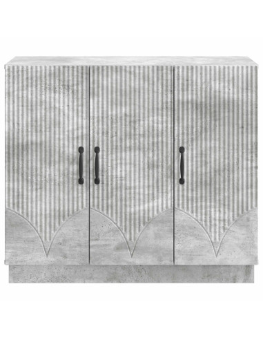 Credenza Grigio Cemento 89 x 34,5 x 77 cm Legno ingegnerizzato