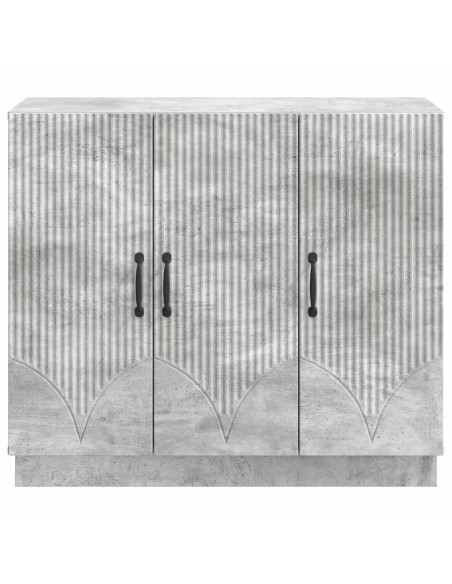 Credenza Grigio Cemento 89 x 34,5 x 77 cm Legno ingegnerizzato