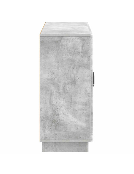 Credenza Grigio Cemento 89 x 34,5 x 77 cm Legno ingegnerizzato