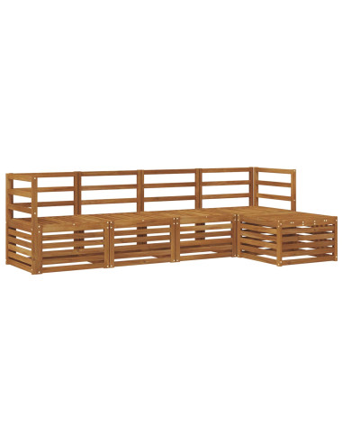 Set divani 5 pcs Naturale Legno di Acacia Massello