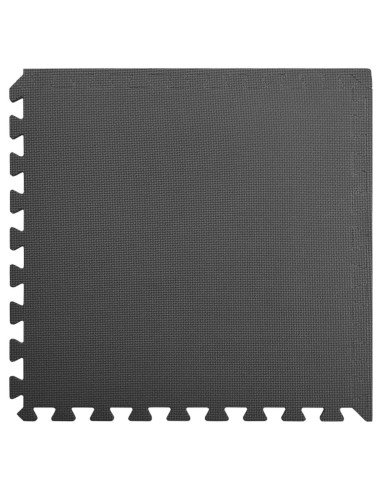 Tappetini per esercizi a puzzle 12 pcs Nero 4,32 ㎡ Schiuma EVA