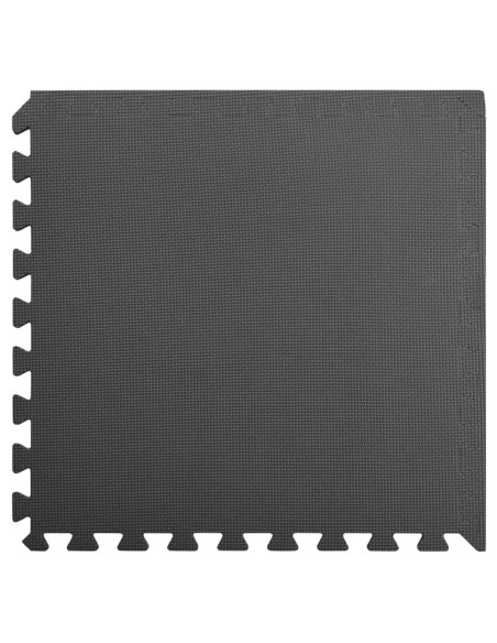 Tappetini per esercizi a puzzle 12 pcs Nero 4,32 ㎡ Schiuma EVA