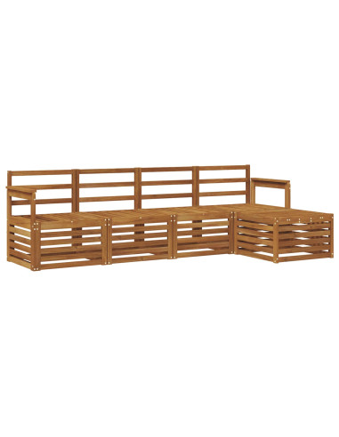 Set divani 5 pcs Naturale Legno di Acacia Massello