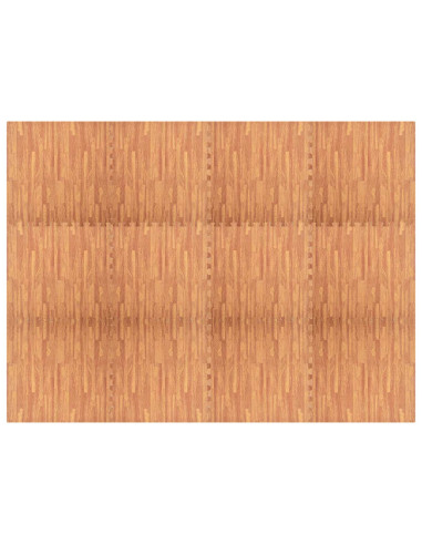Tappetini per esercizi a puzzle 12 pcs Marrone 4,32 ㎡