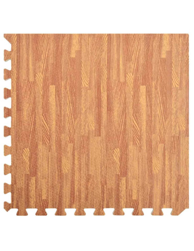 Tappetini per esercizi a puzzle 12 pcs Marrone 4,32 ㎡