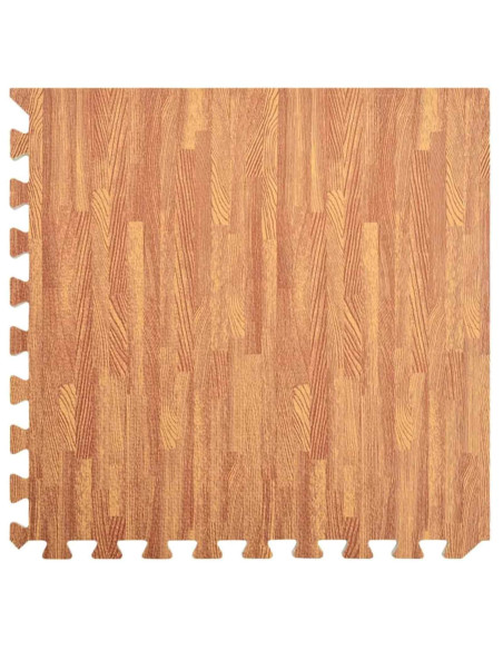 Tappetini per esercizi a puzzle 12 pcs Marrone 4,32 ㎡