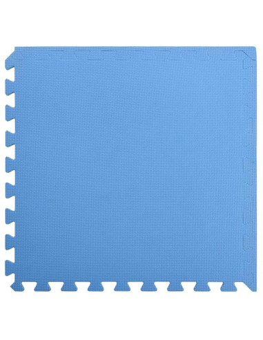 Tappetini per esercizi a puzzle 24 pcs Blu 8,64 ㎡ Schiuma EVA