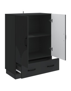 Credenza Nero 66 x 34,5 x 92 cm Legno ingegnerizzato 2