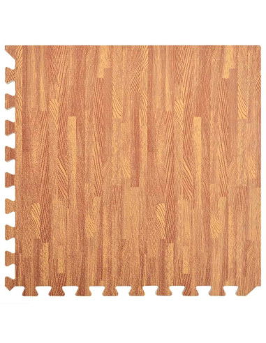 Tappetini per esercizi a puzzle 24 pcs Marrone 8,64 ㎡