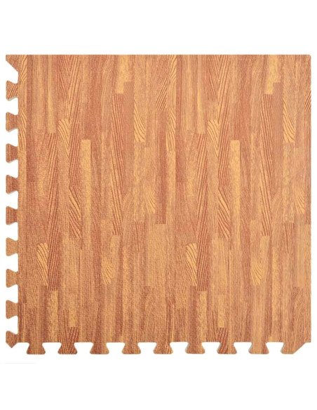 Tappetini per esercizi a puzzle 24 pcs Marrone 8,64 ㎡
