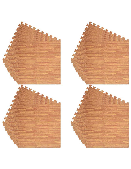 Tappetini per esercizi a puzzle 24 pcs Marrone 8,64 ㎡