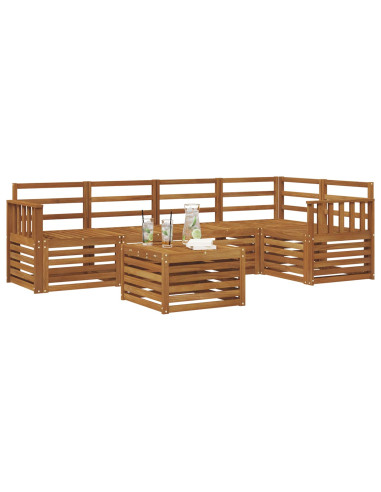 Set divani Naturale Legno di Acacia Massello