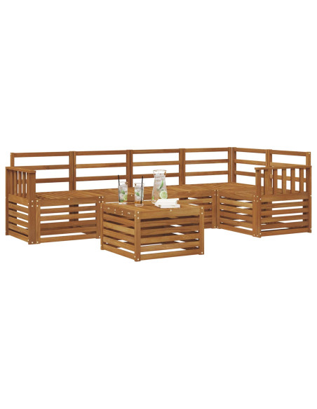 Set divani Naturale Legno di Acacia Massello