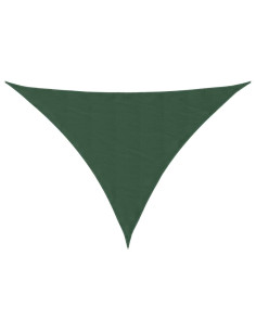 Parasole a Vela Oxford Triangolare 4x5x5 m Verde Scuro 2