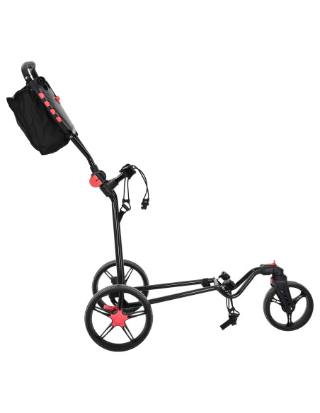 Carrello da golf Nero 110 x 60 x 132 cm Ferro