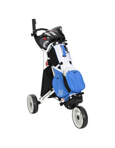 Carrello da golf Nero e Bianco 100 x 69 x 114 cm Alluminio 2