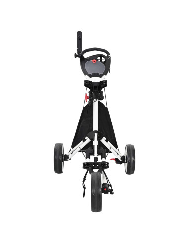 Carrello da golf Nero e Bianco 100 x 69 x 114 cm Alluminio