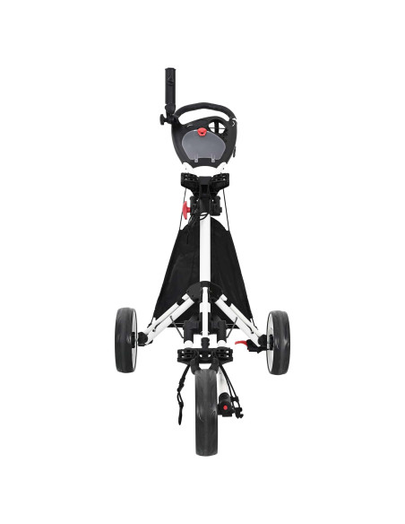 Carrello da golf Nero e Bianco 100 x 69 x 114 cm Alluminio