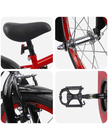 Bicicletta per Bambini 16 Pollici per bambini di 4-6 anni